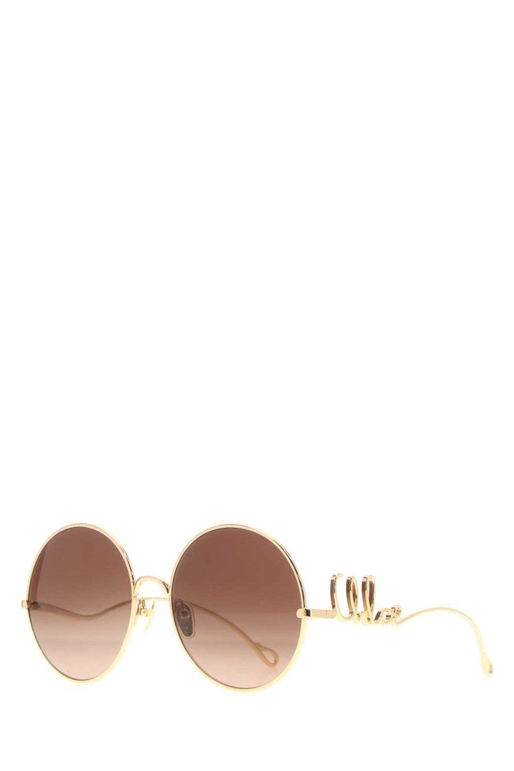 Chloé Gold Metal Sunglasses