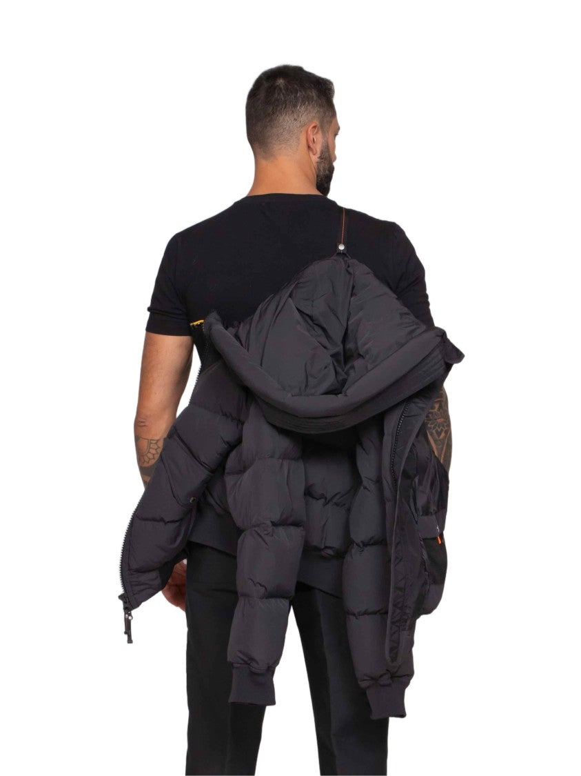 Pjs Parajumpers Puffer Bomber Jacket With High Collar And Hood