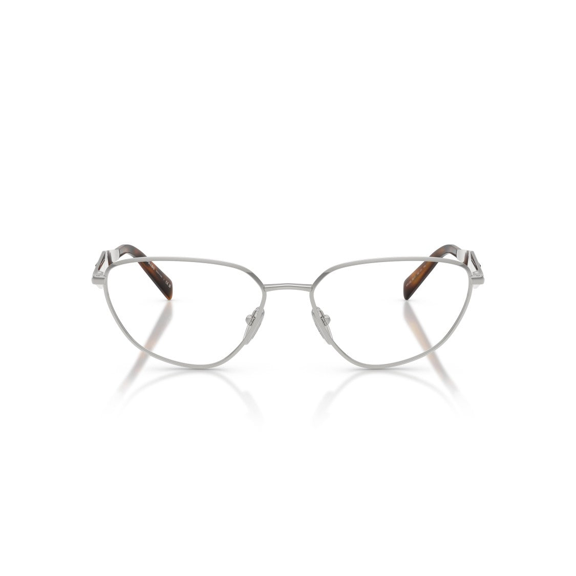 Prada 0Pr D52v Cat-Eye Silver Frame Eyeglasses