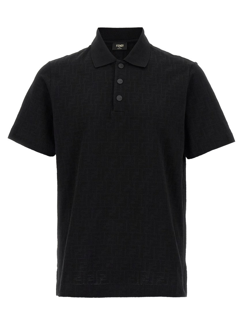 Fendi Ff Jacquard Polo Shirt