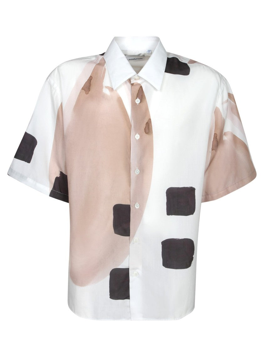 Costumein Abstract Multi-Color Linen Shirt