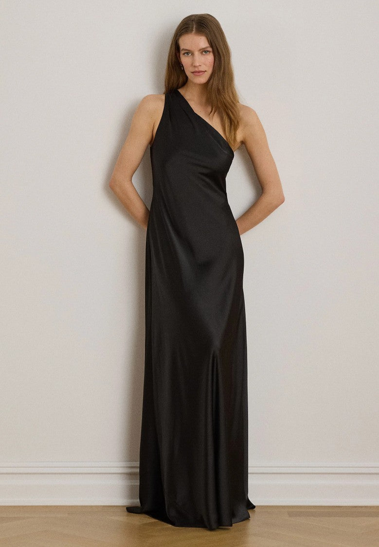 Lauren Ralph Lauren One-Shoulder Fluid Maxi Dress