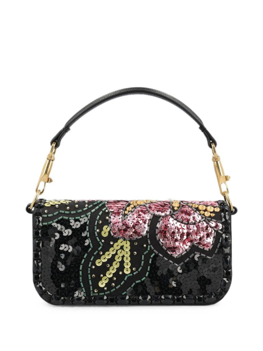 Valentino Garavani Floral Sequin Embellished Handbag