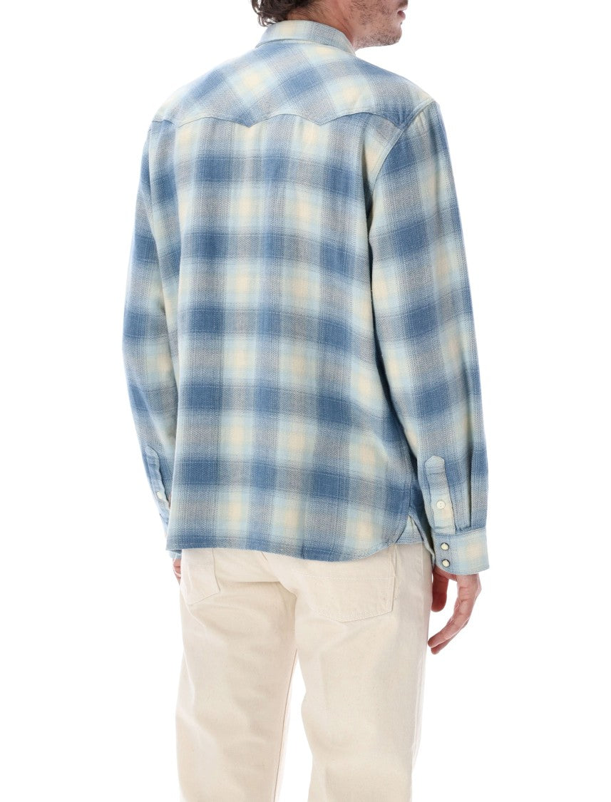 Fortela Josh Checkered Pure Cotton Snap Western Casual Shirt