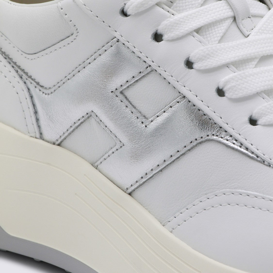 Hogan Chunky Sole Sneakers With Metallic Accents
