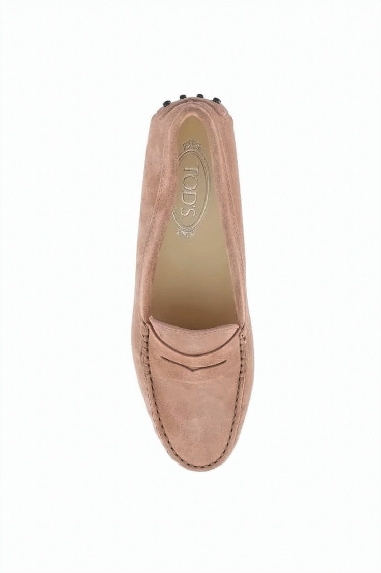 Tod's Suede Driving Shoes With Leather Accents