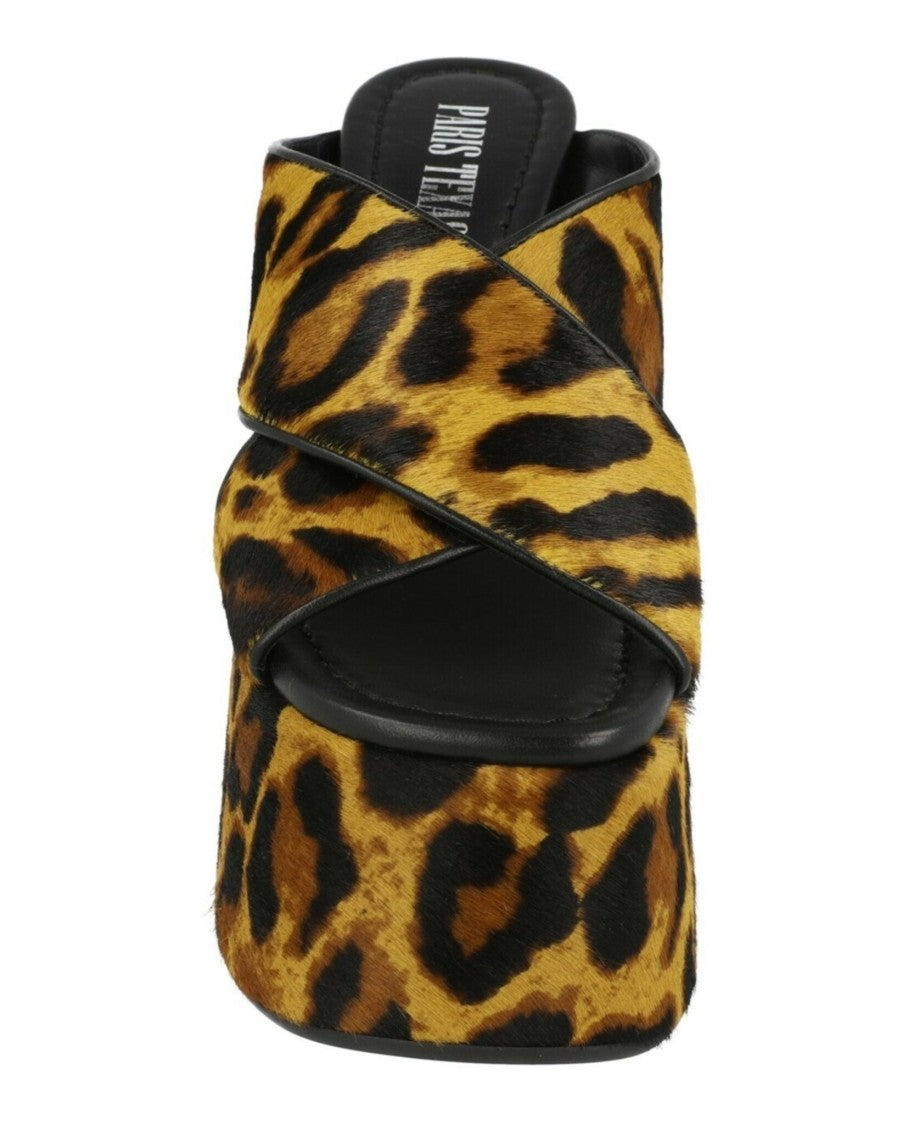 Paris Texas Leopard Print Mara Mules