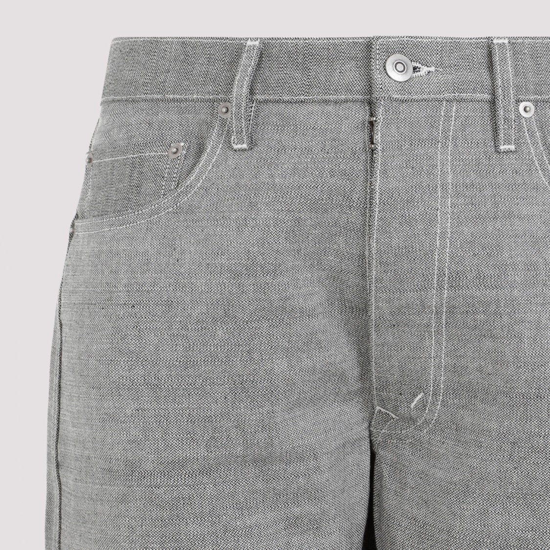 Maison Margiela Caviar Grey Cotton 5 Pockets Pants