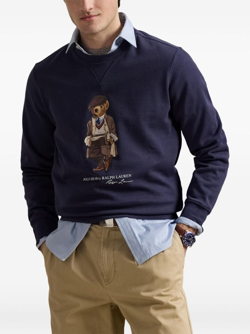 Polo Ralph Lauren Crewneck Sweatshirt With Iconic Embroidered Bear Detail
