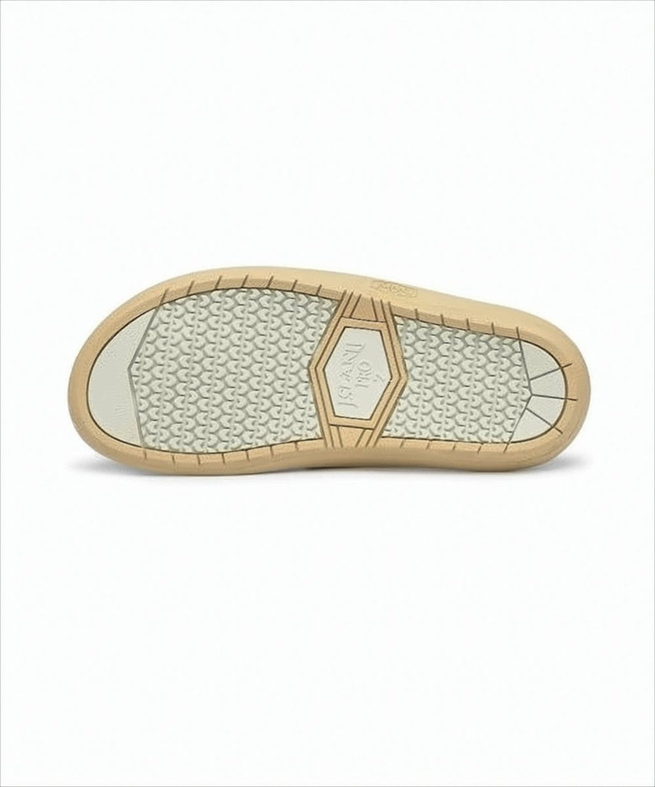 Island Slipper Black Suede Slip-On Sandals With Textured Grip