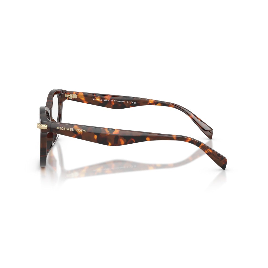 Michael Kors 0Mk4175d Classic Tortoiseshell Acetate Eyeglasses With Gold Accents