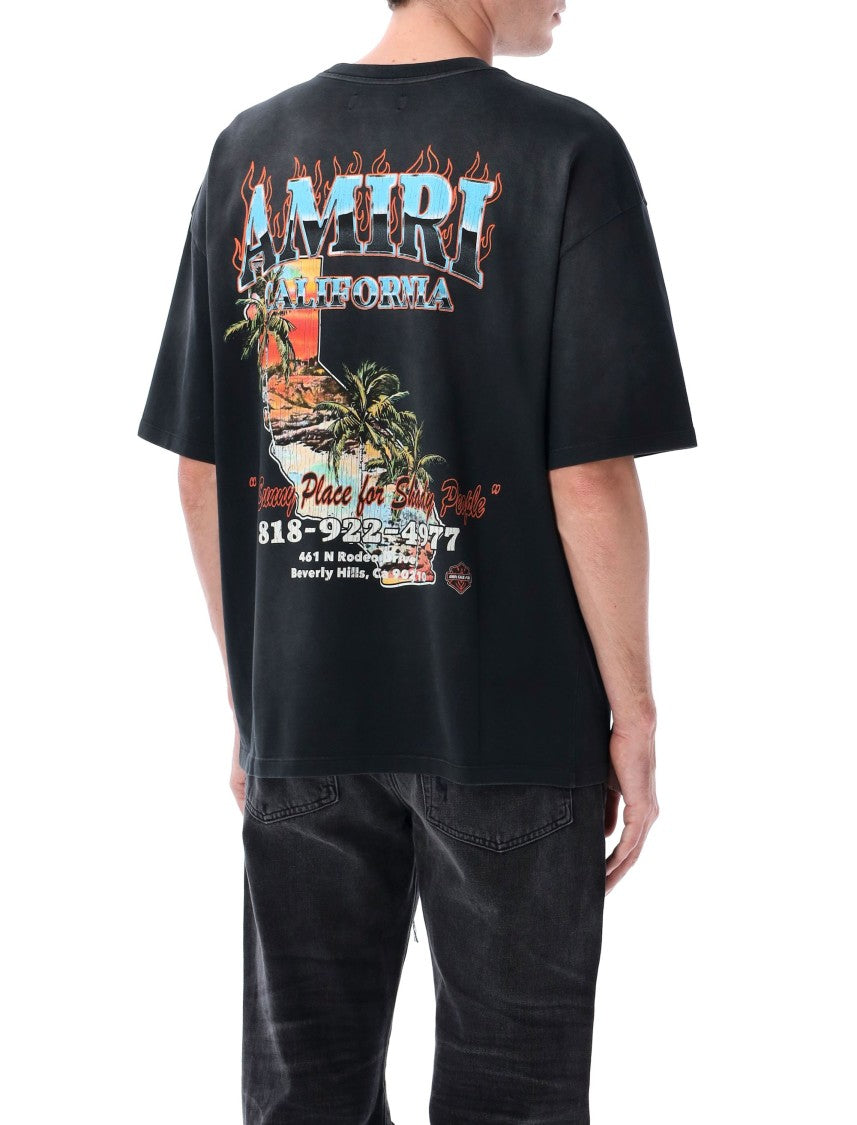 Amiri California Oversized Black T-Shirt