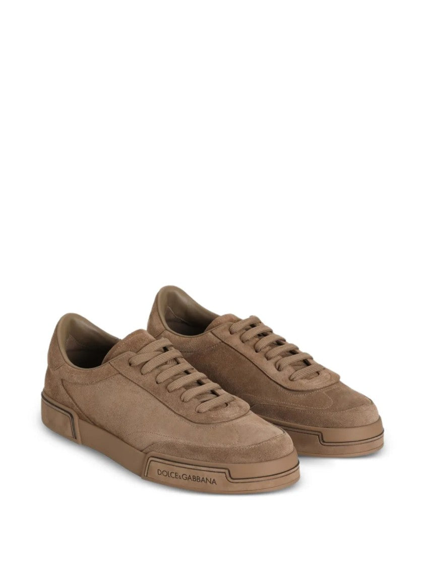 Dolce & Gabbana Hazelnut Suede Tonal Derby Sneakers