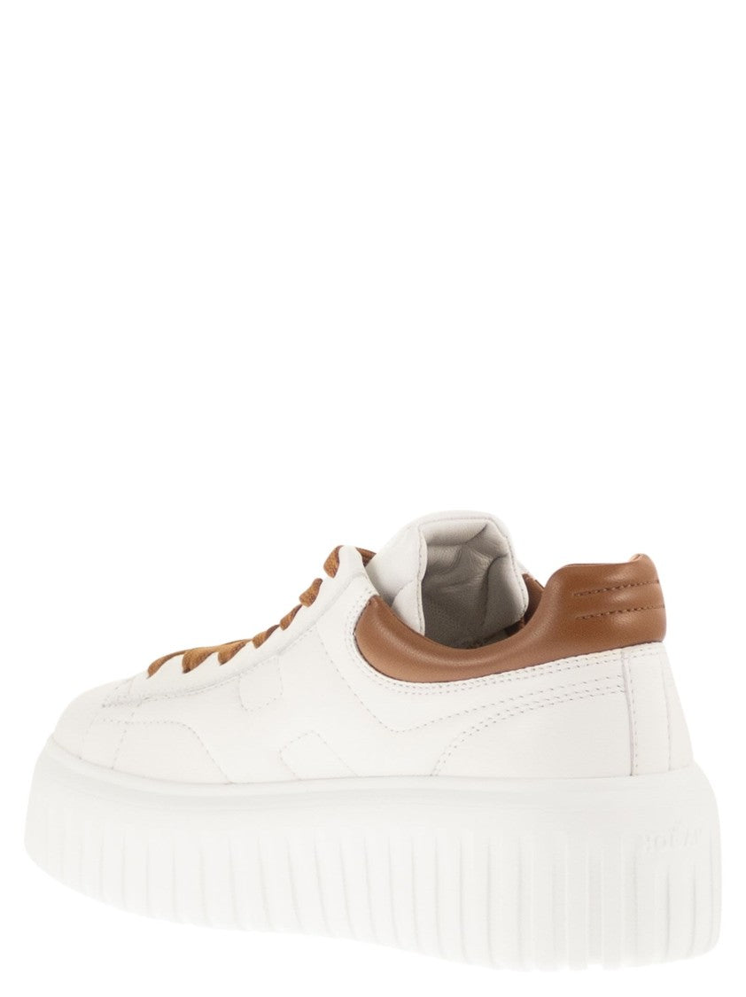 Hogan Nappa Leather H-Stripes Sneakers