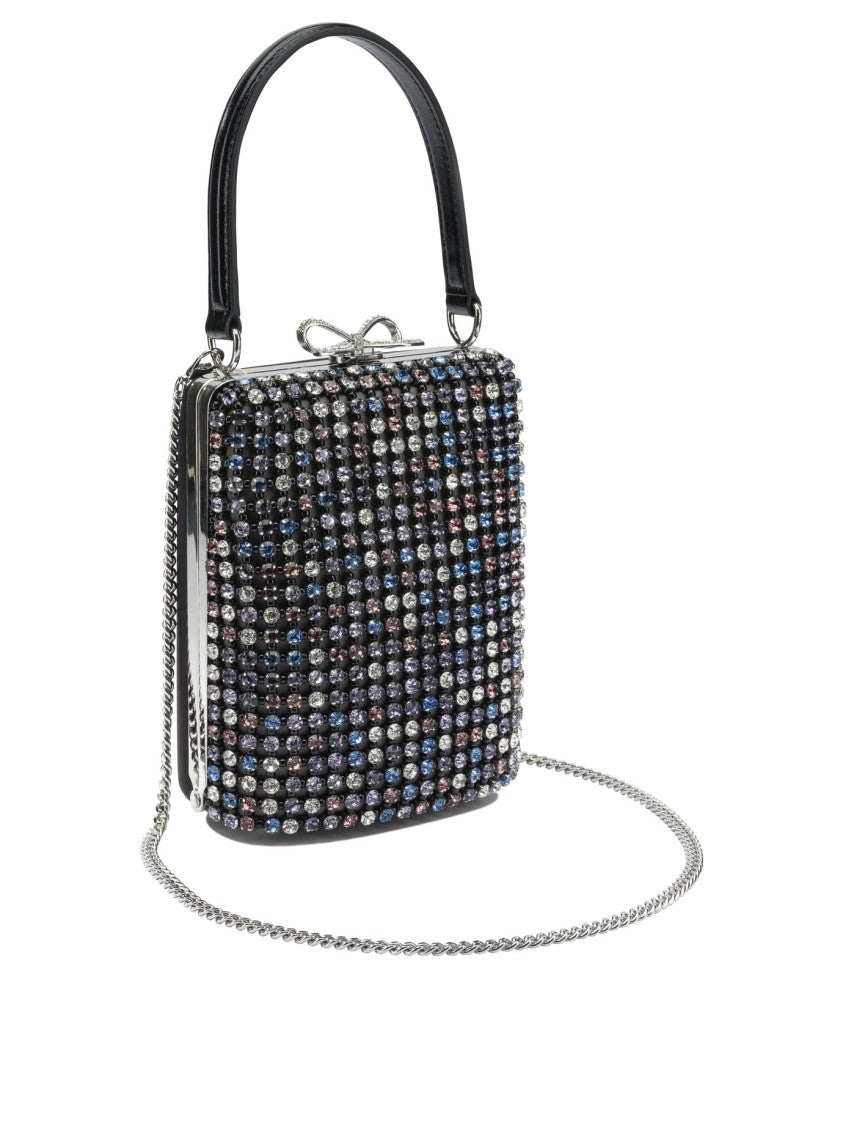 Self-Portrait Mini Multi Crystal Handbag