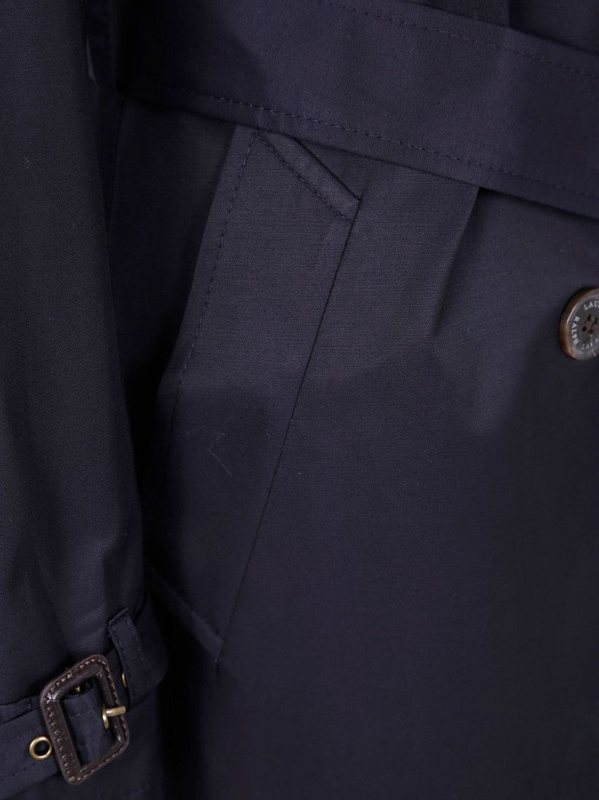 Lauren Ralph Lauren Double-Breasted Trench Coat With Logo