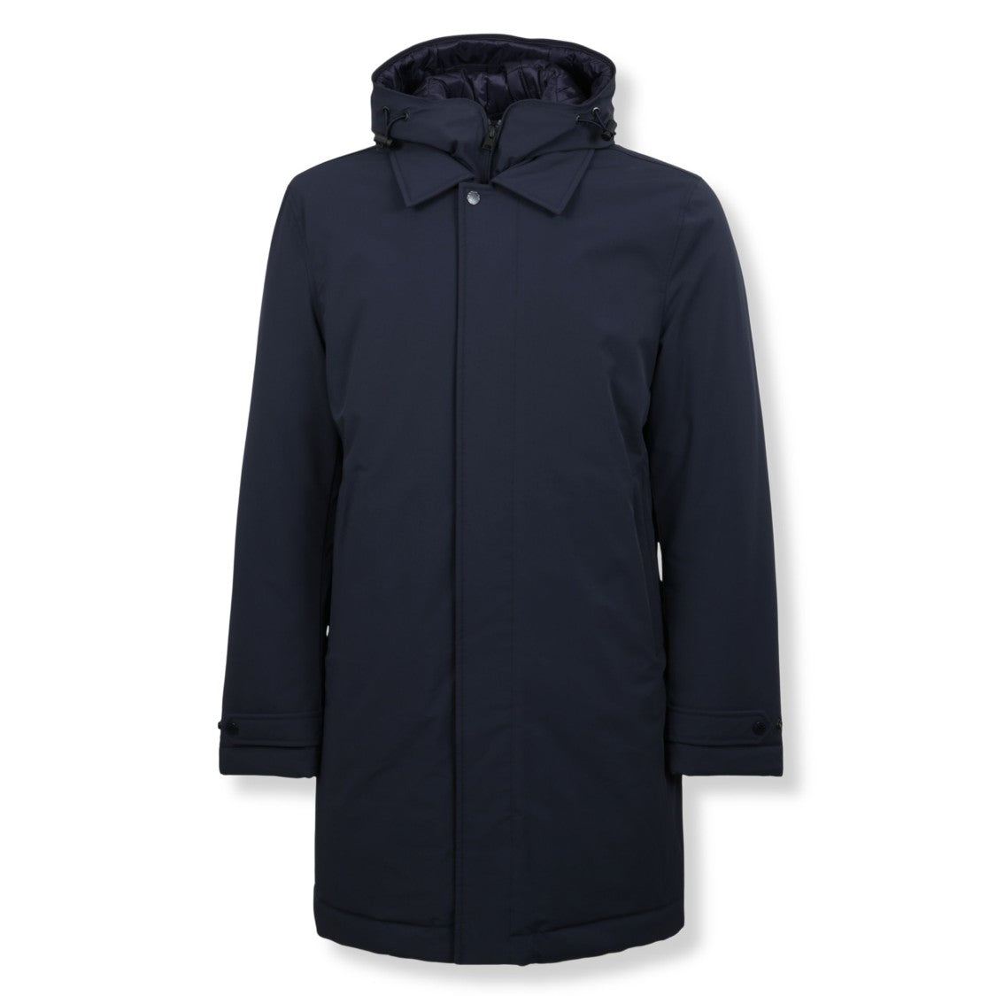 Woolrich Tailored Blue Nylon Jacket With Primaloft Insulation