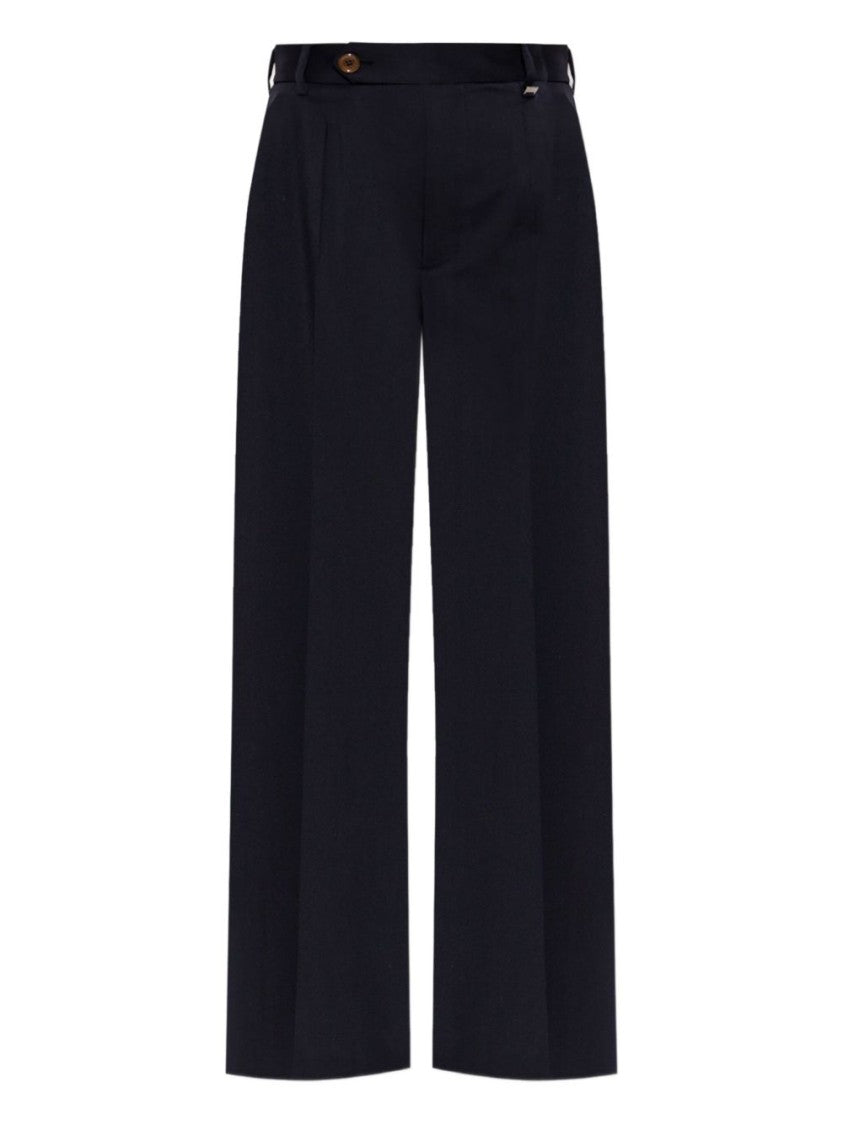 Vivienne Westwood Navy Blue Wide-Leg Trousers