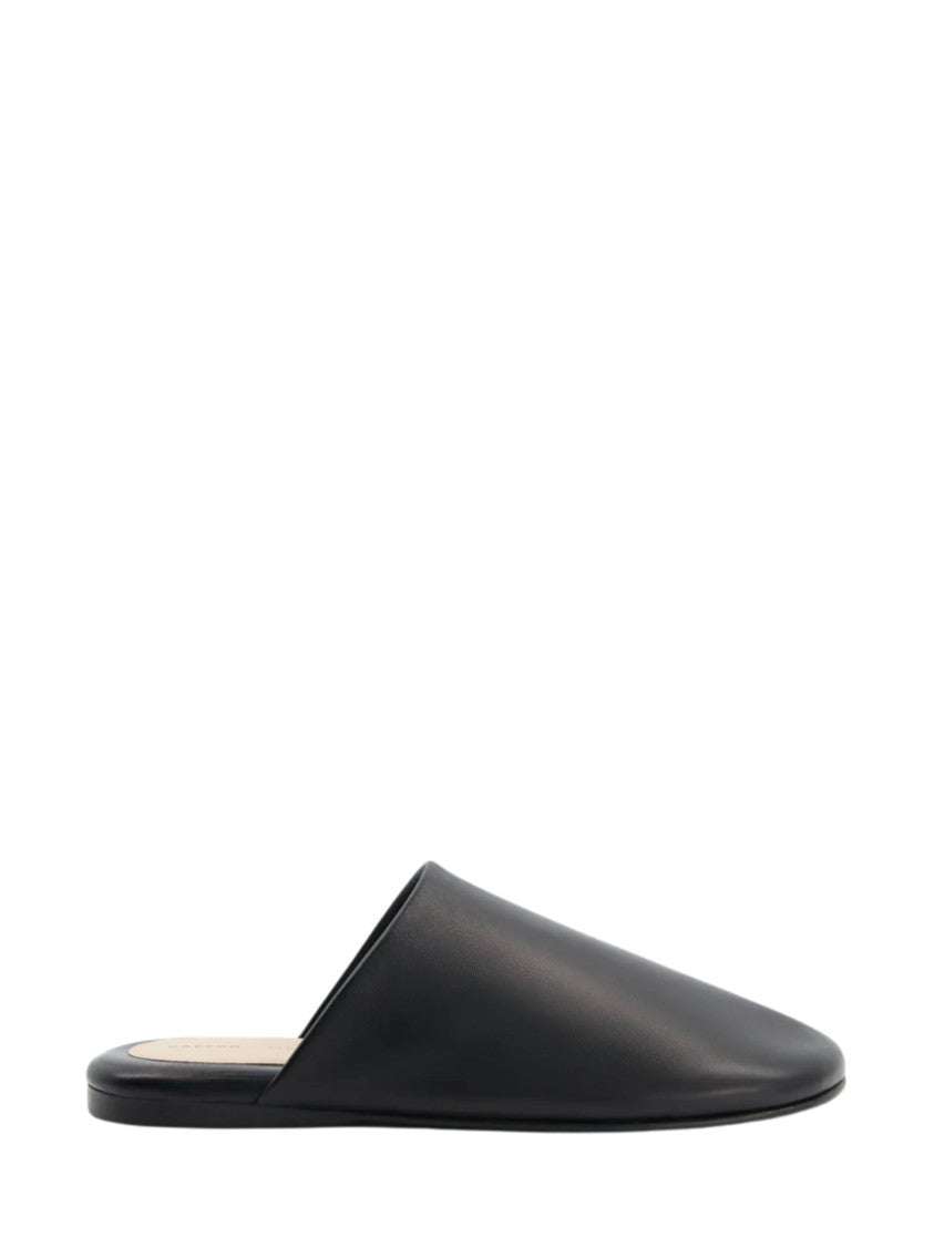 Carven Black Garnier Leather Flats