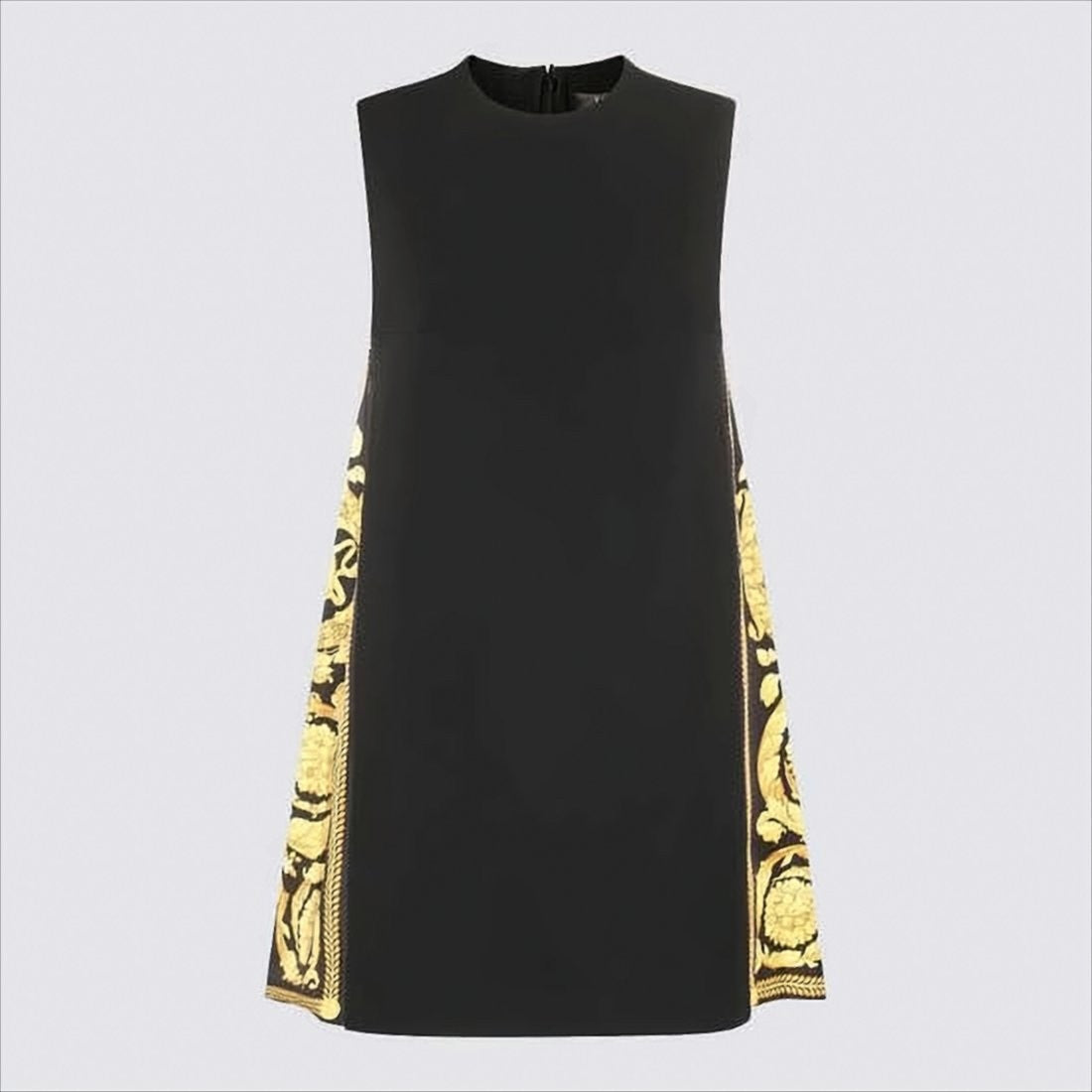 Versace Baroque-Patterned Sleeveless Midi Dress By Versace