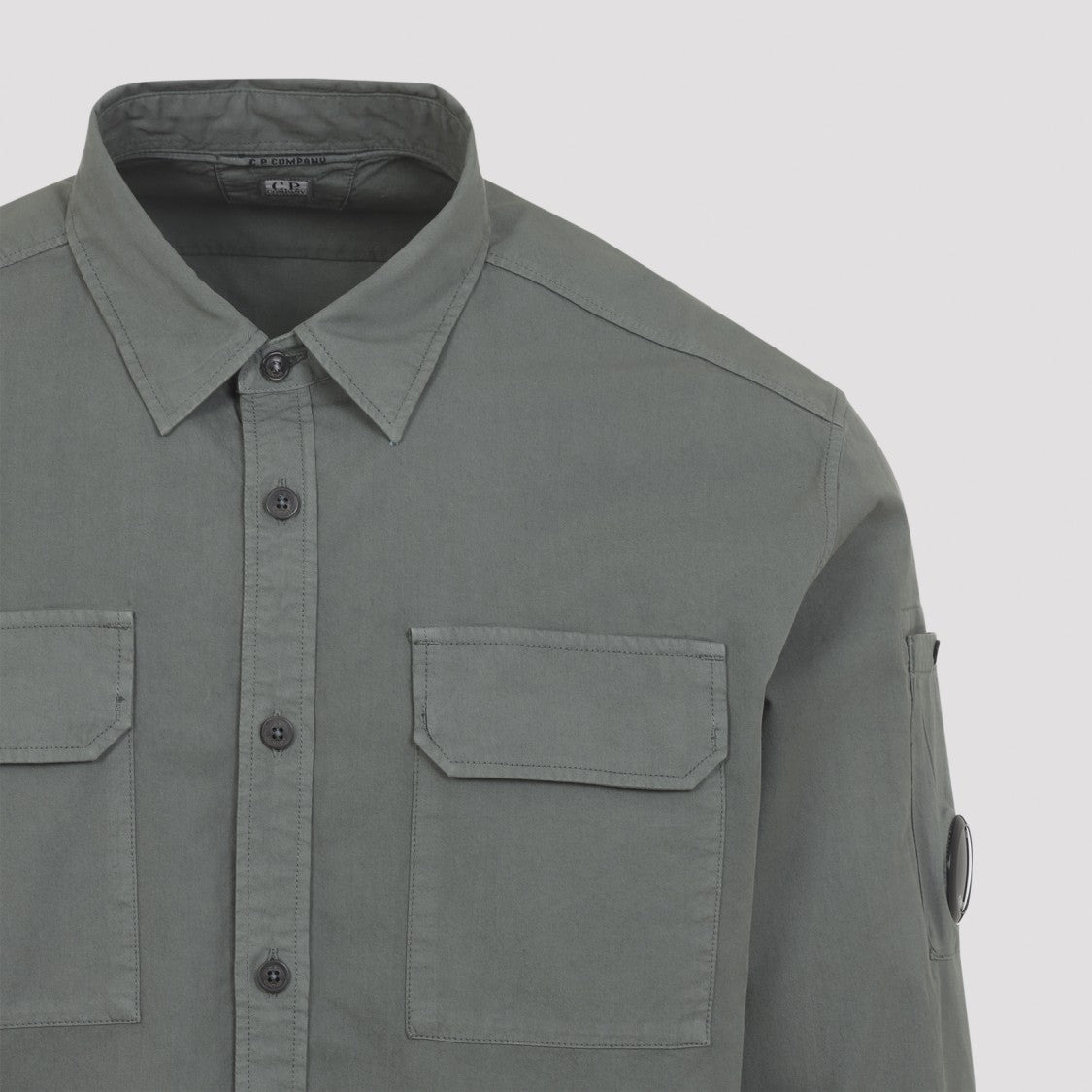 C.P. Company Green Organic Gabardine Shirt