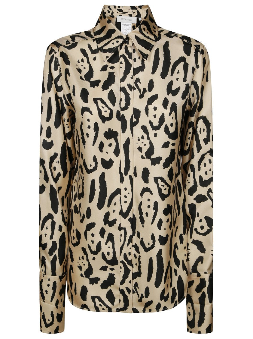 Sportmax Armony Animalier Silk Shirt