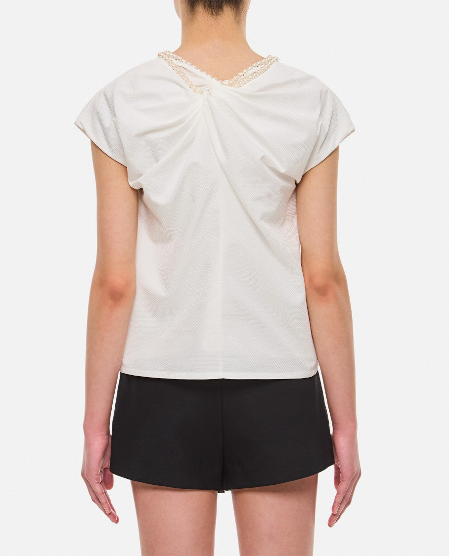 Junya Watanabe Pearl Neckline Blouse
