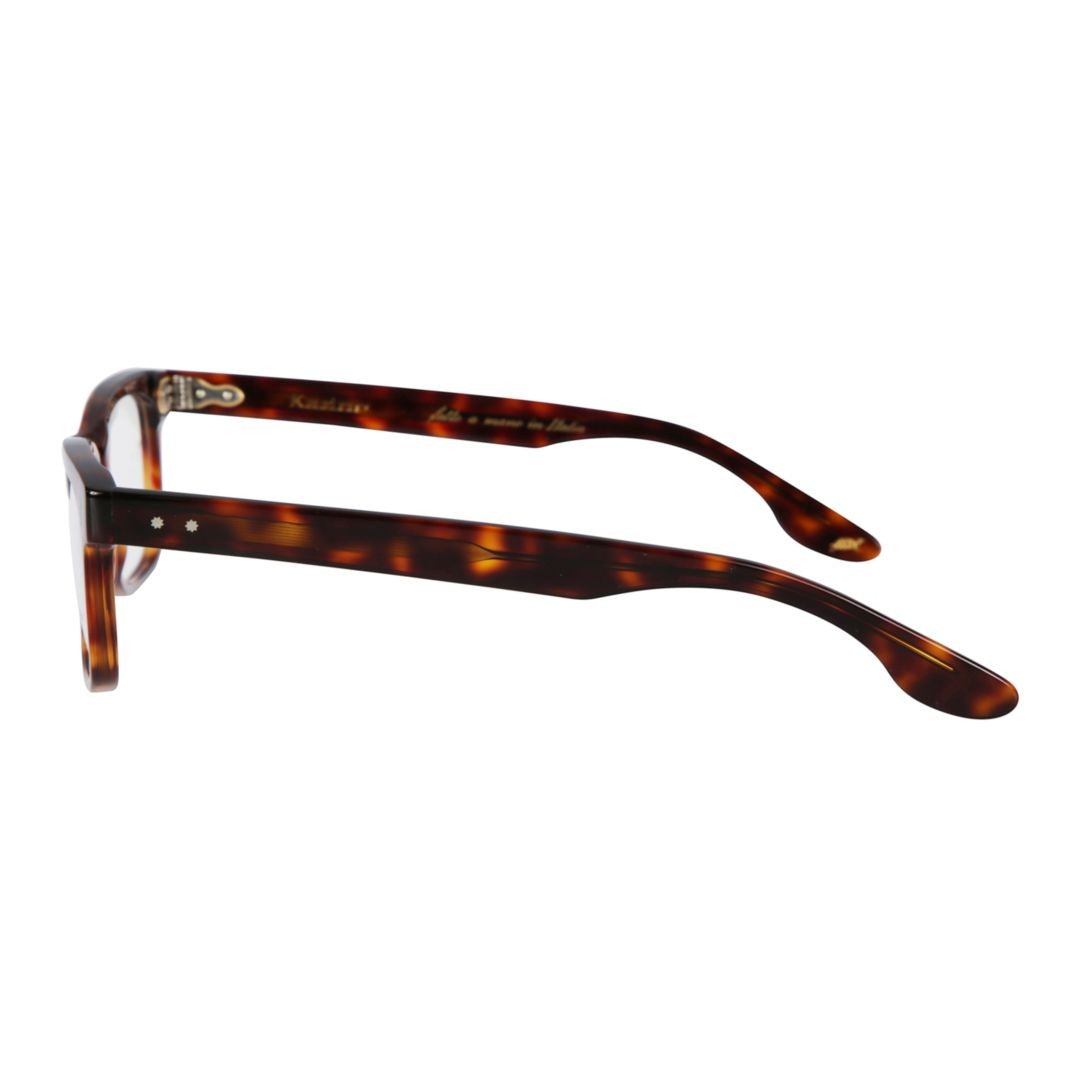 Kador Viko Rectangular Tortoiseshell Frame Eyeglasses With Metallic Rivets