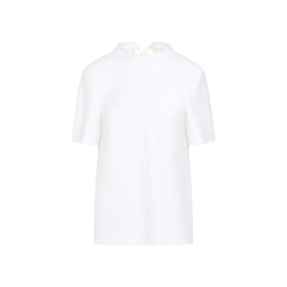 Carven White High Neck Shirt