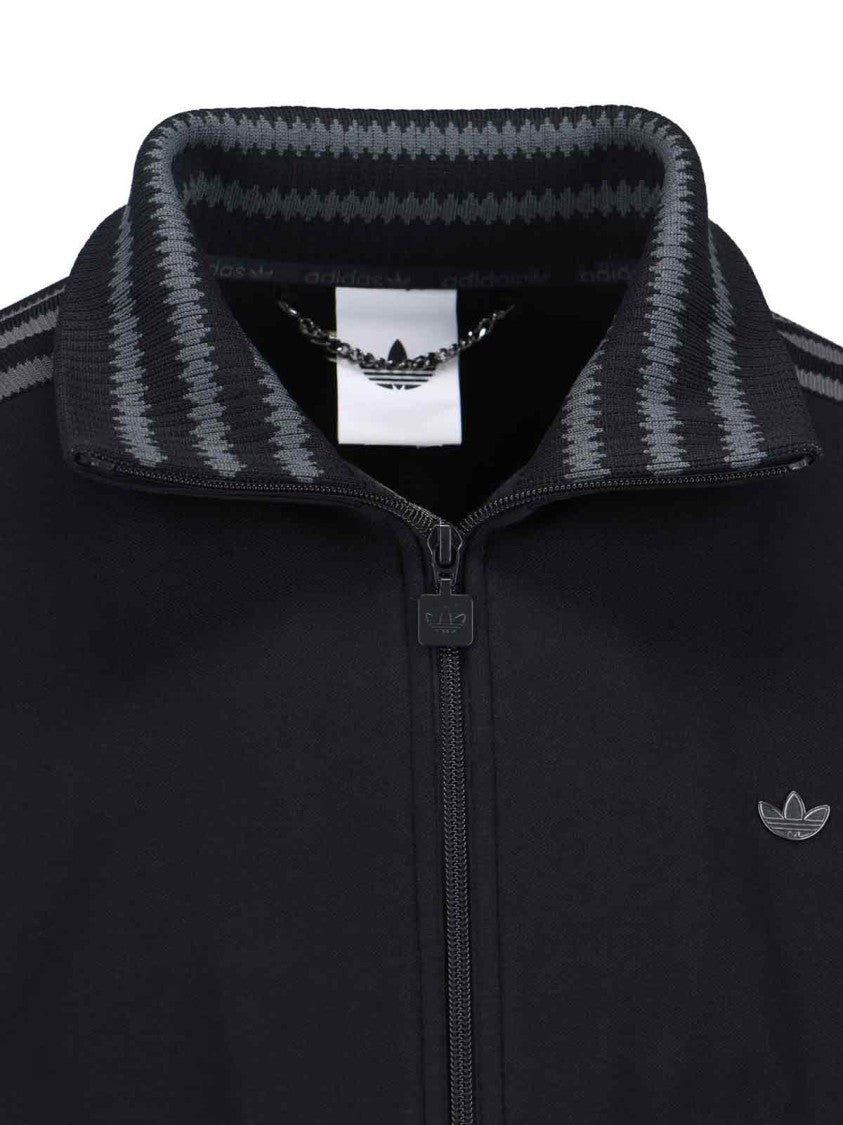 Adidas "Track Premium" Zip Sweatshirt – Black