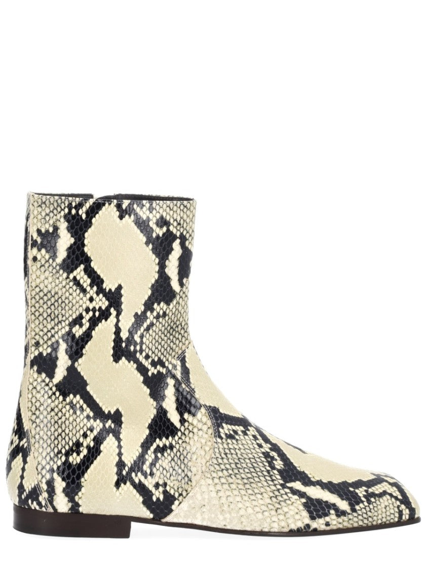 Khaite Colt Snakeskin Calf Leather Boots
