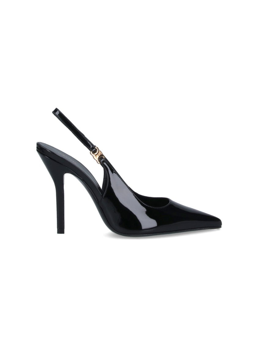 Céline "Judy" Slingback Pump Black