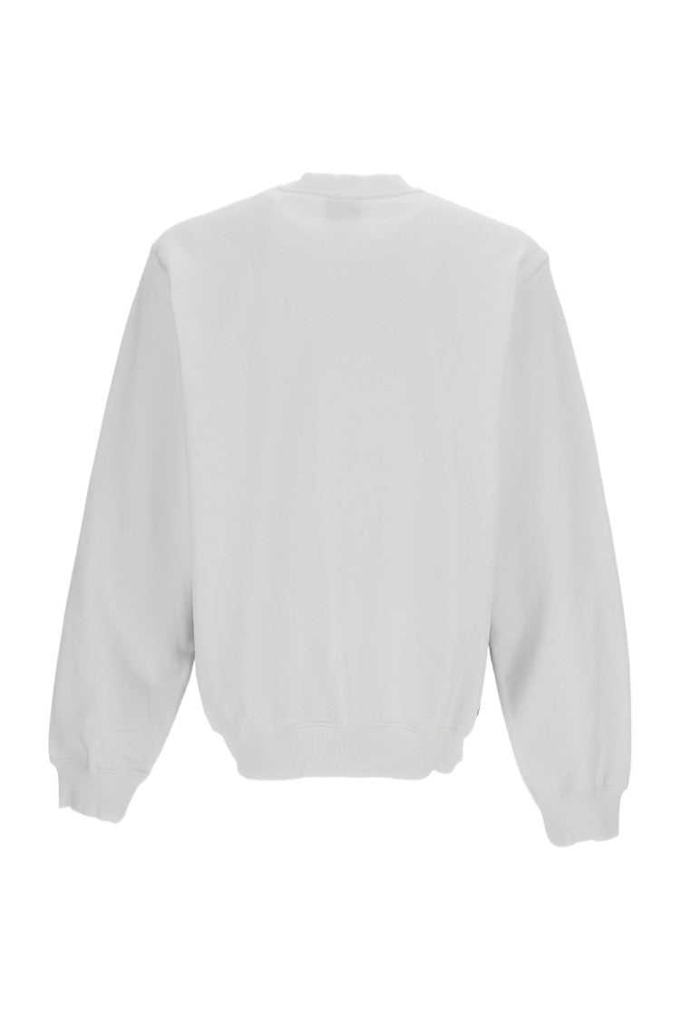 Casablanca White Bouclé Embroidered Cotton Sweatshirt