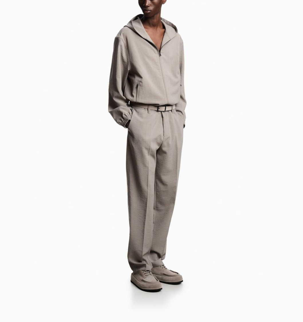 Emporio Armani Vintage Khaki Seersucker Trousers