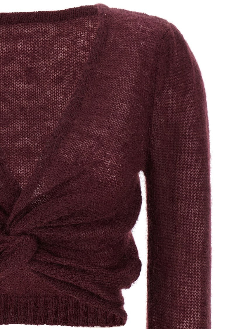 Twin-Set Cropped Wool Blend Sweater