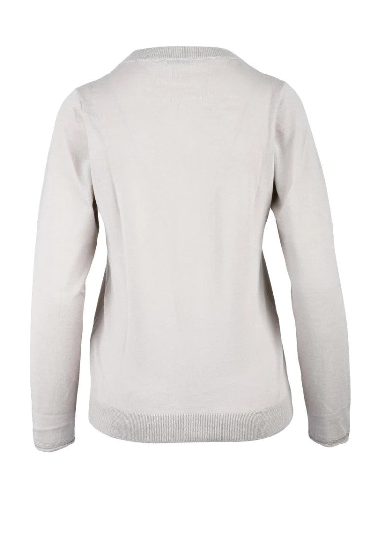 Panicale Wool Silk Under Jacket Top - Grey