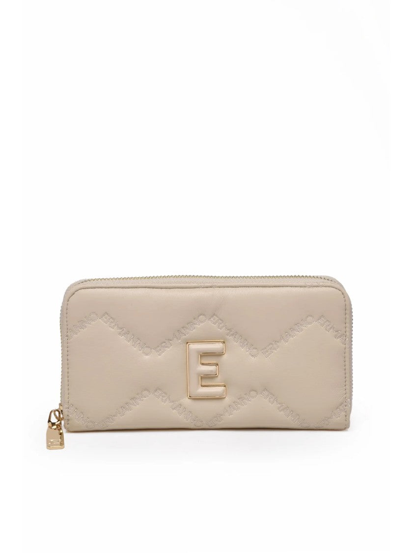 Ermanno Firenze White Sofia Polyurethane Wallet