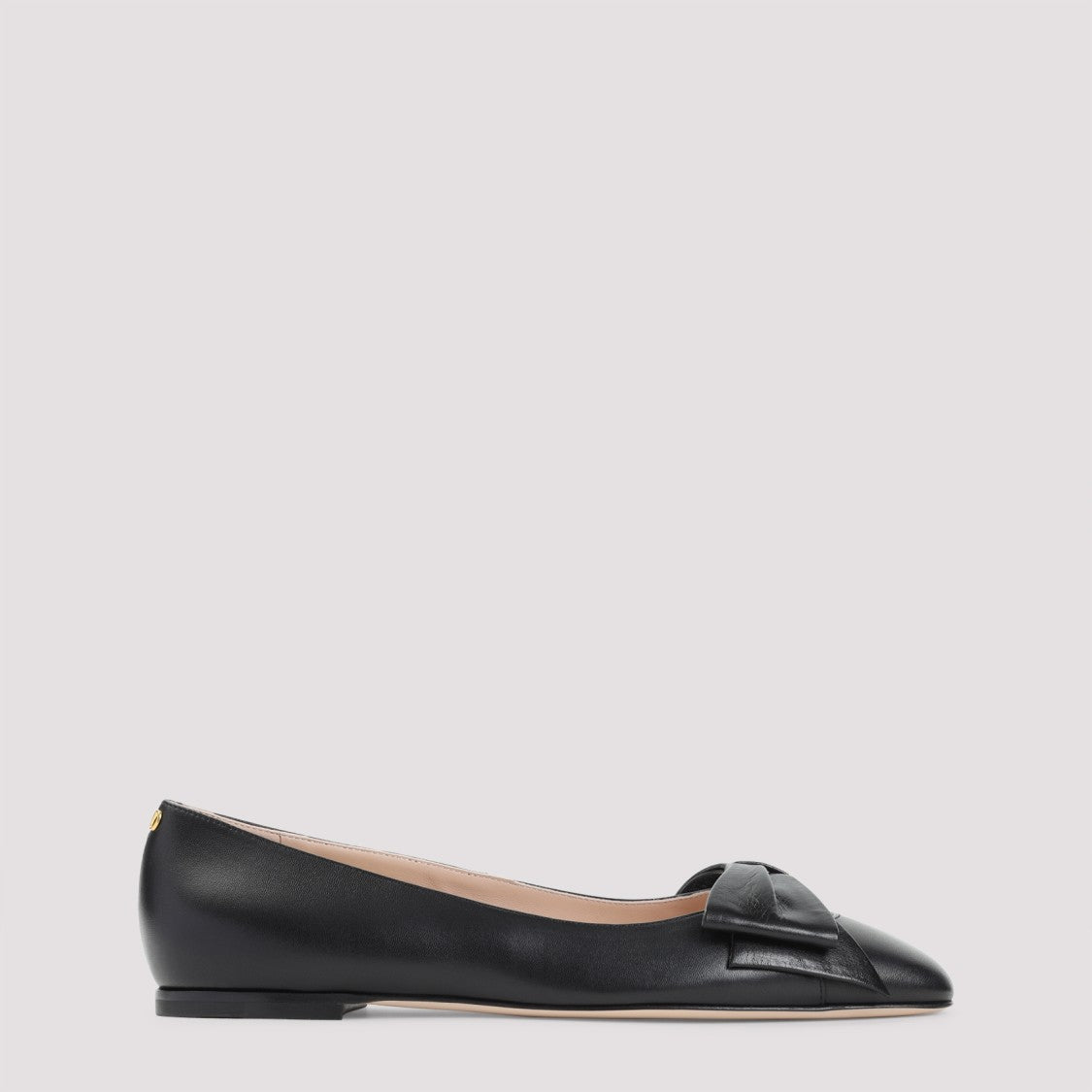 Valentino Garavani Leather Ballerinas With Low Heel