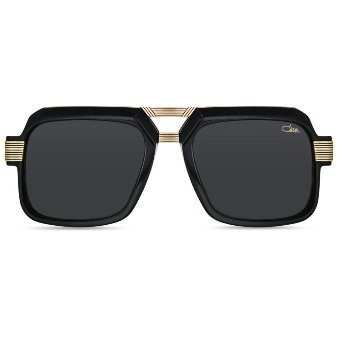 Cazal 669 Square Frame Sunglasses With Gold-Tone Accents