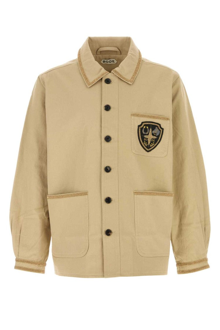 Bode Beige Cotton Bullion Jacket