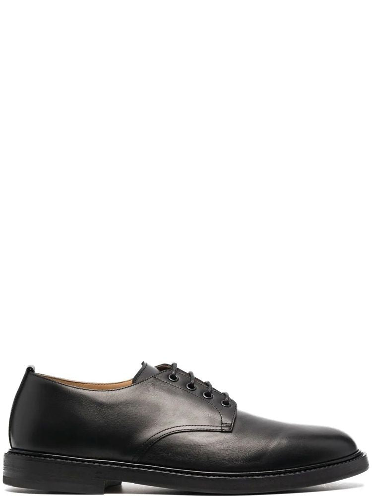 Henderson Black Derby Closed Lace-Up Leather Formal Shoes