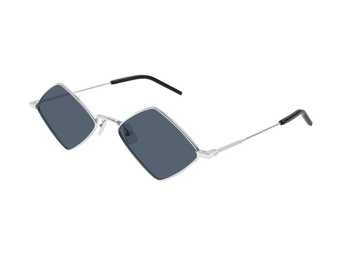 Saint Laurent Silver Sl 302 Lisa Metal Oversized Diamond Sunglasses