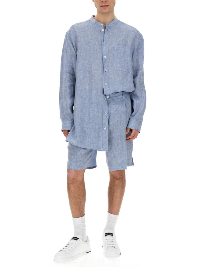 Dolce & Gabbana Linen Bermuda Shorts