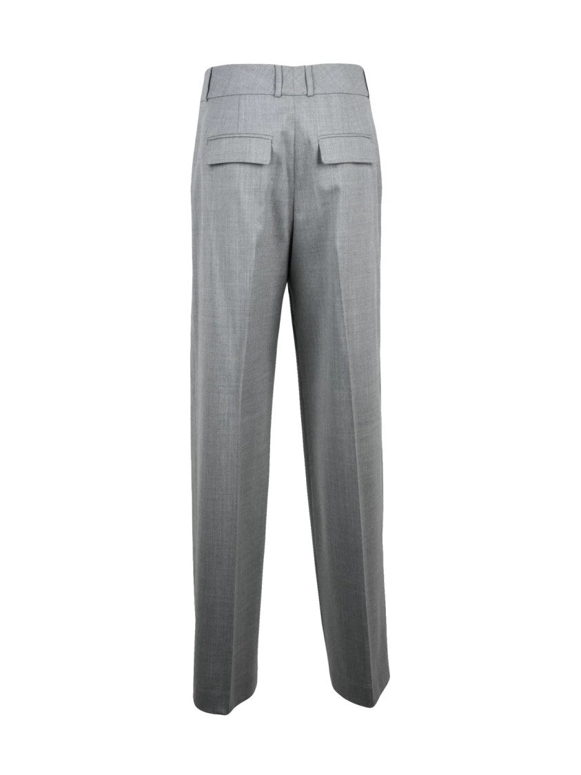 Peserico Wide Leg Trousers With Tailored Fit And Pleat Detail