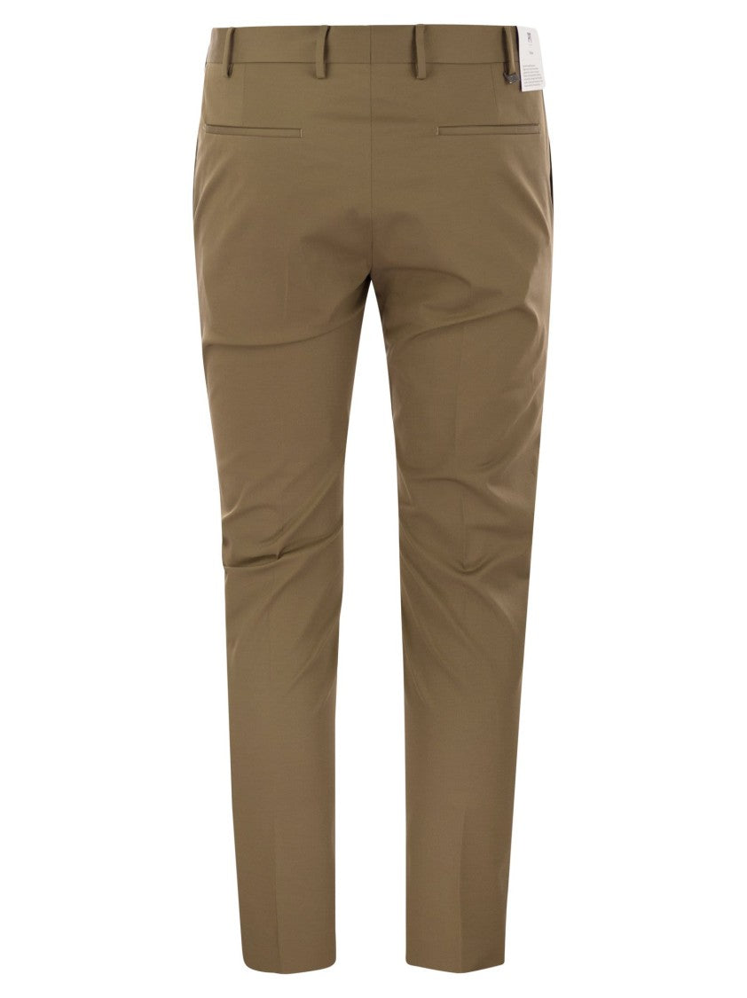 Pt Torino Dieci - Stretch Cotton Trousers