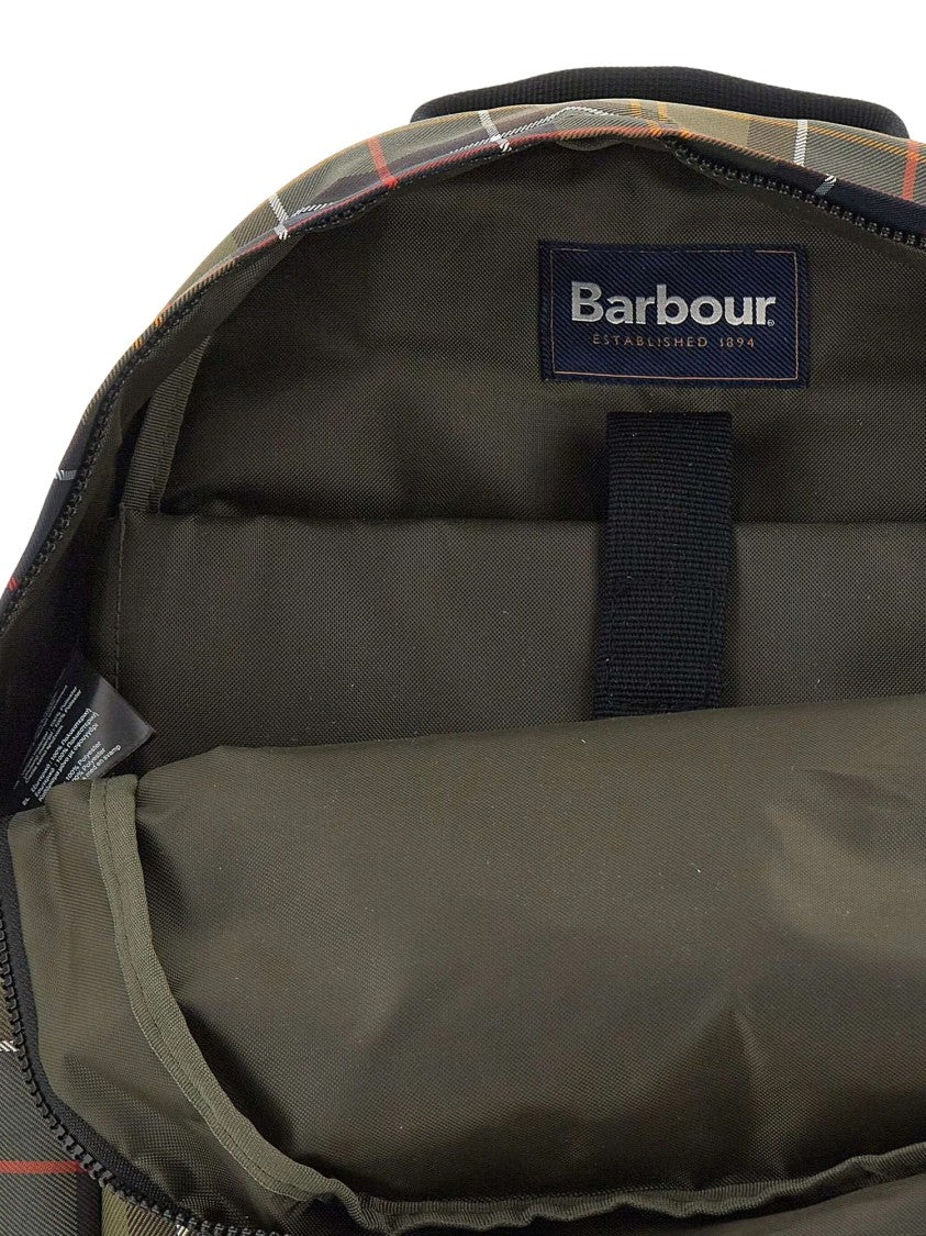 Barbour Tartan Pattern Adjustable Straps Backpack