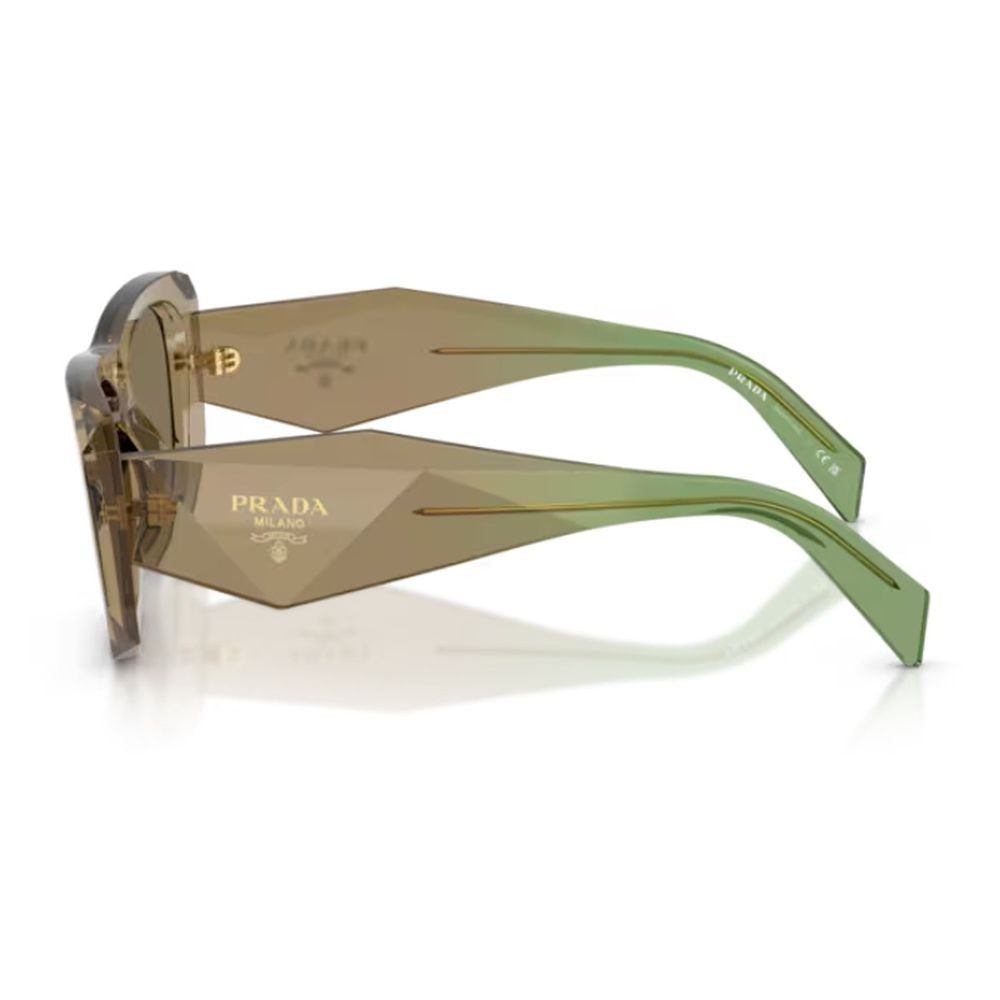 Prada Pr B18s Symbole Oversized Geometric Acetate Sunglasses