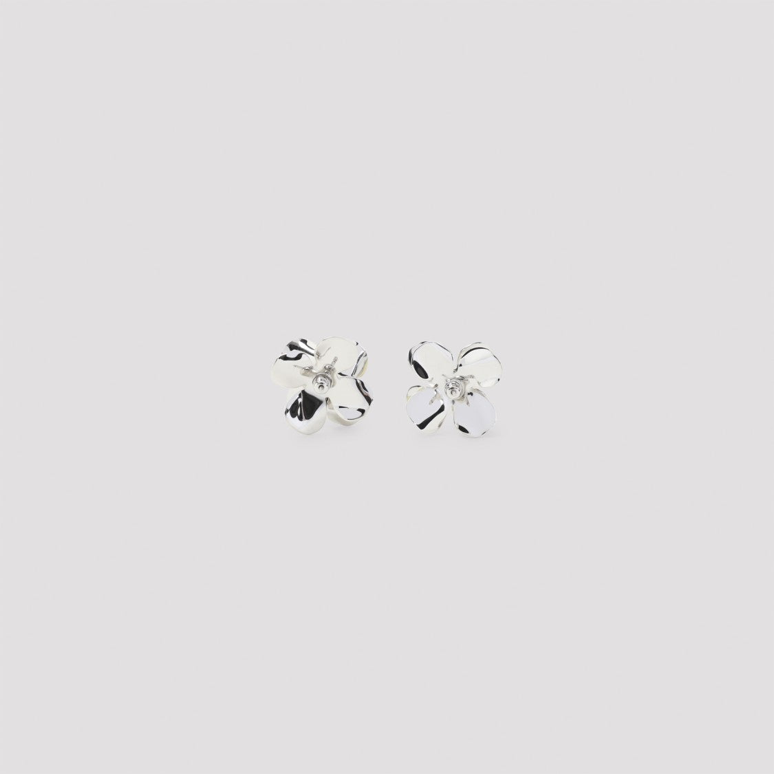 Marni Delicate Floral-Inspired Brass Earrings