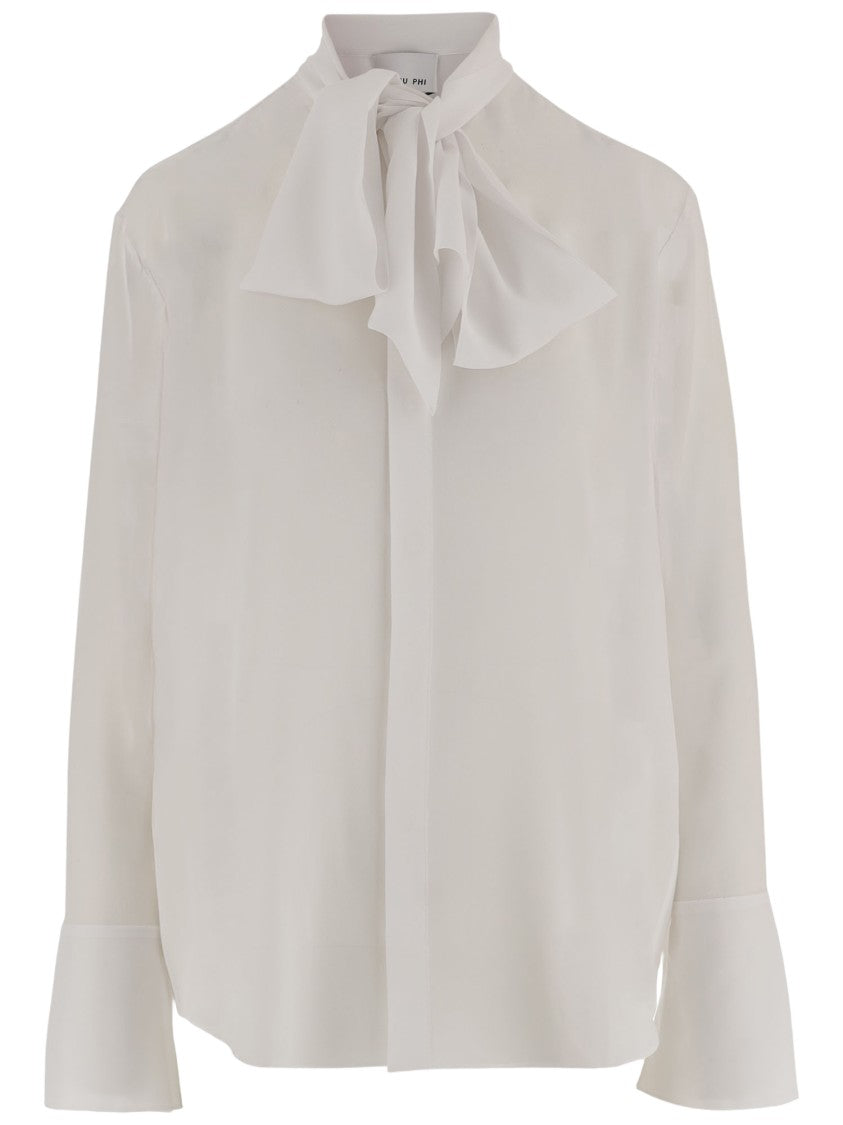 Sa Su Phi Silk Shirt With Mandarin Collar