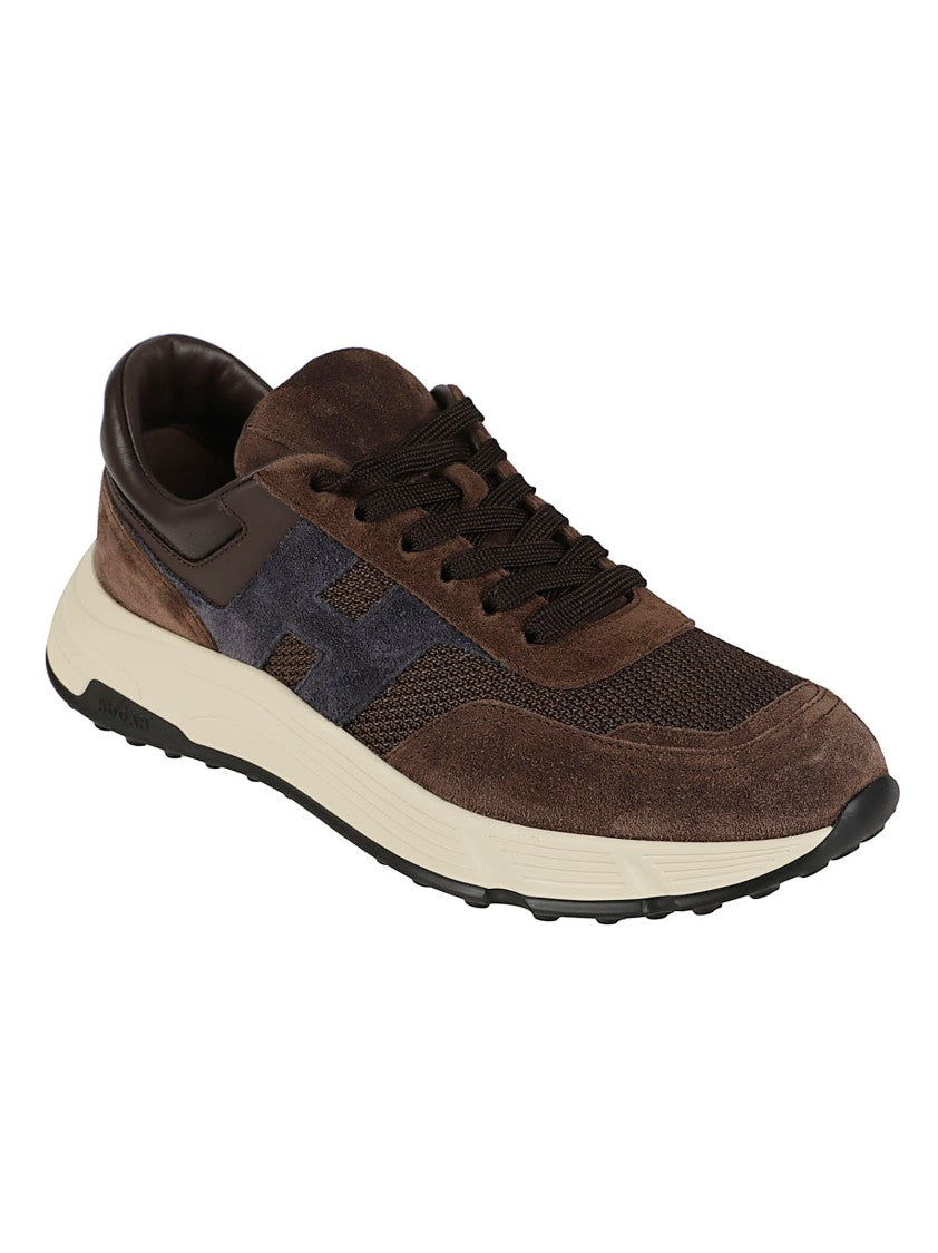 Hogan Hyperlight Layered Suede Mesh Sneakers